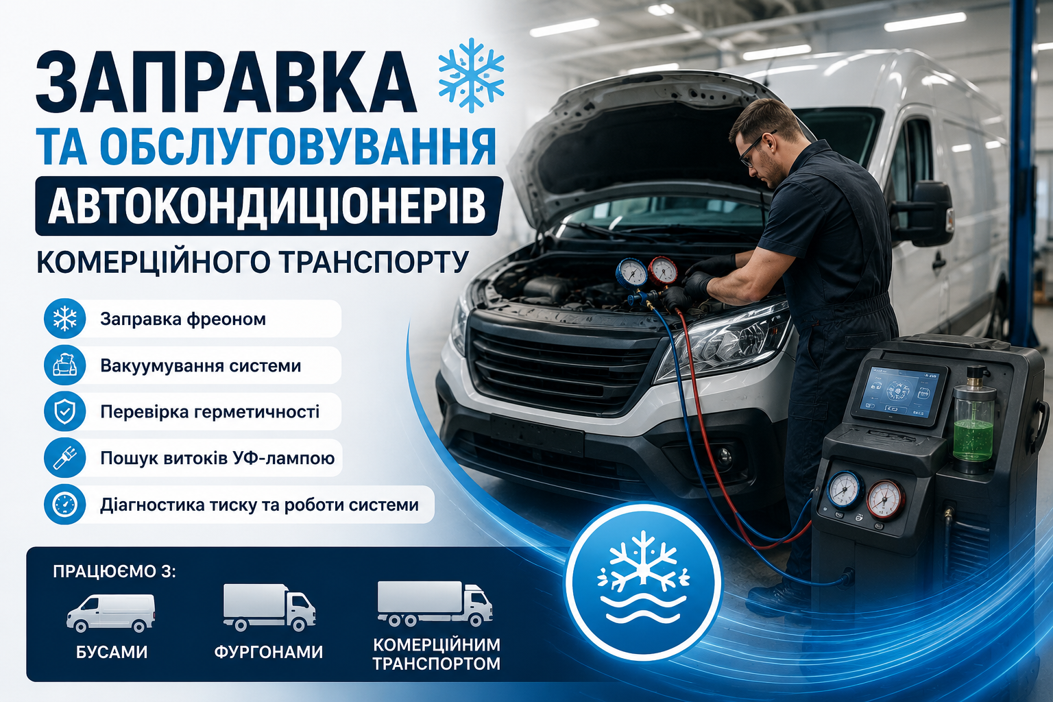 заправка кондиціонерів